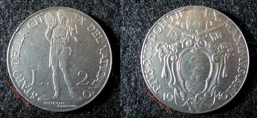 Vaticano lire 1940 pio - vaticano,