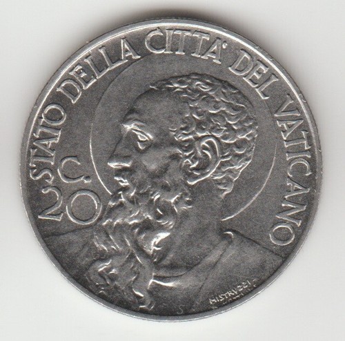 Pio xii vaticano centesimi - xii, 20