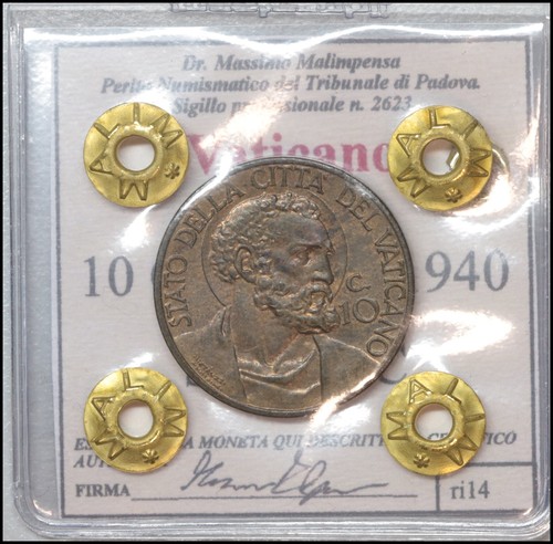 Pio xii centesimi 1940 - 10,