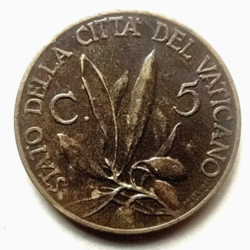 Moneta centesimi vaticano - moneta, 5